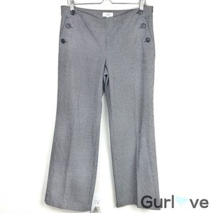 Ann Taylor LOFT Houndstooth Print Pants 10